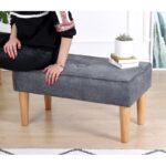 Σκαμπώ Square γκρι 80x41x40cm ed7604 - Image 3