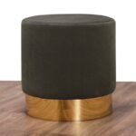 Σκαμπό Barok σκούρο γκρι 40x40x40εκ ed7612