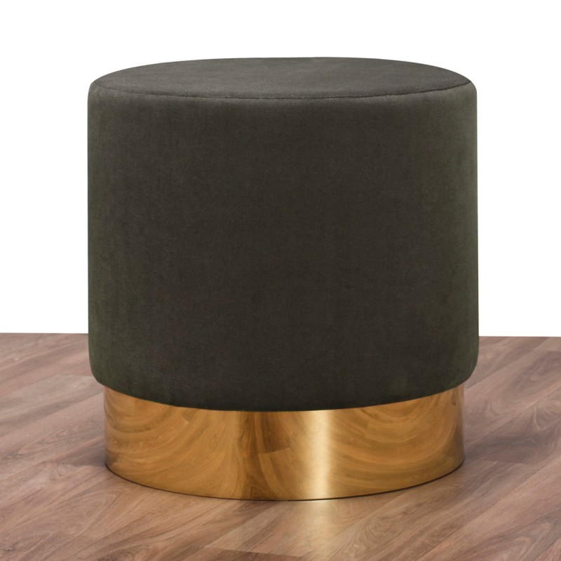 7612_0-800x800 Σκαμπό Barok σκούρο γκρι 40x40x40εκ ed7612 - Image 1