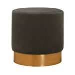 Σκαμπό Barok σκούρο γκρι 40x40x40εκ ed7612 - Image 2