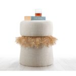 Σκαμπώ Mai κρεμ 39x50cm ed7622