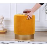 Σκαμπώ Memfis μουσταρδί 45x40cm ed7628 - Image 4