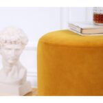 Σκαμπώ Memfis μουσταρδί 45x40cm ed7628 - Image 3