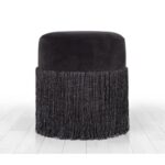 Σκαμπώ Mercurio μαύρο 40x45cm ed7629