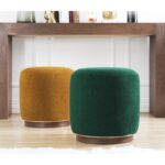 Σκαμπώ Zeone σκούρο πράσινο 43x42cm ed7630 - Image 2