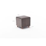 Σκαμπώ Mabel γκρι 40x40cm ed7646 - Image 2