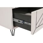 Κομοδίνο Lina άσπρη μελαμίνη 50x40x55cm ed764 - Image 3