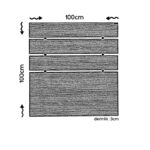 Κεφαλάρι Fuga καρυδί μελαμίνη 100x3x100εκ ed7662 - Image 2