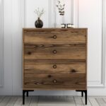 Συρταριέρα Lisbona καρυδί 76x40x90 7cm ed7664 - Image 5