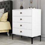 Συρταριέρα Lisbona λευκό 76x40x90 7cm ed7666