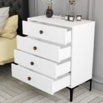 Συρταριέρα Lisbona λευκό 76x40x90 7cm ed7666 - Image 4