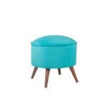 Σκαμπώ Buena 45x43cm Turquoise ed7669