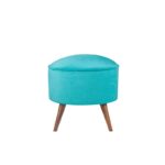 Σκαμπώ Buena 45x43cm Turquoise ed7669 - Image 5