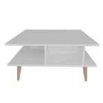 Τραπεζάκι σαλονιού Akya Coffee Table White 89x89x44cm ed7672 - Image 3