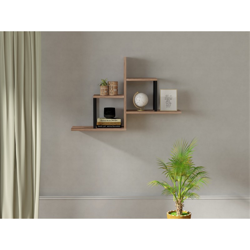 7687_0-800x800 Ράφι τοίχου Diana Sapphire Oak μελαμίνη 60x20x90cm ed7687 - Image 1