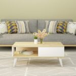 Τραπεζάκι σαλονιού Miele sapphire λευκό χρώμα μελαμίνη 90x40x45cm ed7690 - Image 5