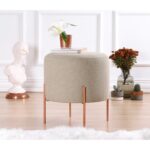 Σκαμπώ Rame καφέ 42x40cm ed7698