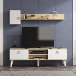 Έπιπλο τηλεόρασης Alfa Sapphire λευκό 150x35x50cm ed7706