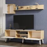 Έπιπλο τηλεόρασης Alfa Sapphire λευκό 150x35x50cm ed7706 - Image 5