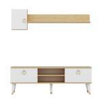 Έπιπλο τηλεόρασης Alfa Sapphire λευκό 150x35x50cm ed7706 - Image 3