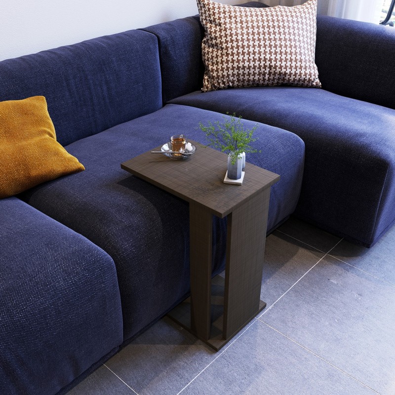 7707_0-800x800 Βοηθητικό τραπεζάκι Pasific καφέ μελαμίνη 30x43x61cm ed7707 - Image 1