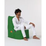 Πουφ Diamond αδιάβροχο ύφασμα πράσινο 60x35cm ed7712 - Image 3