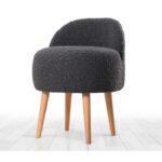 Σκαμπώ Corville γκρι 48x47x42cm ed7715