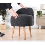 Σκαμπώ Corville γκρι 48x47x42cm ed7715 - Image 4