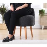 Σκαμπώ Corville γκρι 48x47x42cm ed7715 - Image 3