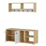 Έπιπλο εισόδου Sarandon Sapphire άσπρο μελαμίνη 120x31 4x51 6εκ ed7717 - Image 3