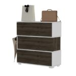 Έπιπλο εισόδου παπουτσοθήκη Aris καρυδί μελαμίνη 90x35x93cm ed7718 - Image 5