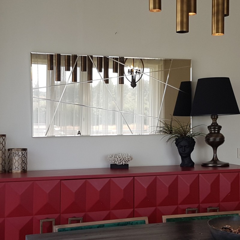 771_0-800x800 Καθρέφτης Nesta 62x130cm mdf ασημί ed771 - Image 1