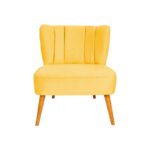 Πολυθρόνα Moon River μουσταρδί 64x65x75cm ed7728 - Image 5