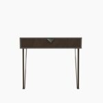 Κονσόλα Linea σκούρο γκρι καφέ μελαμίνη 90x35x90εκ ed772 - Image 3