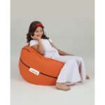 Πουφ Bingo Kids αδιάβροχο ύφασμα κεραμιδί 40x25cm ed7749