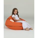 Πουφ Bingo Kids αδιάβροχο ύφασμα κεραμιδί 40x25cm ed7749 - Image 2