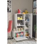 Παπουτσοθήκη Agosto λευκό 80x31 5x121cm μελαμίνη ed7759 - Image 5