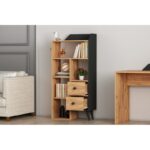 Βιβλιοθήκη Star atlantic pine μαύρο μελαμίνη 61 8x29 8x130εκ ed7764 - Image 5