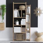 Βιβλιοθήκη Momo δρυς μελαμίνη 65x15x150εκ ed7785