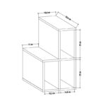 Βοηθητικό τραπέζι Lemont ανθρακί μελαμίνη 59 6x35 6x63 2cm ed7797 - Image 2