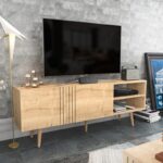 Έπιπλο τηλεόρασης Ronas Sapphire 160x35x38 6cm ed7809 - Image 5