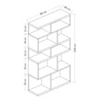 Βιβλιοθήκη Ida άσπρο μελαμίνη 90x30x159εκ ed7814 - Image 2