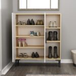 Ντουλάπι παπουτσοθήκη Viva Sapphire άσπρη μελαμίνη 90x32x105cm ed7818 - Image 5