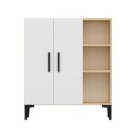 Ντουλάπι παπουτσοθήκη Viva Sapphire άσπρη μελαμίνη 90x32x105cm ed7818 - Image 3