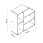 Βοηθητικό τραπέζι New Sally 60x22cm μελαμίνη ed7820 - Image 2