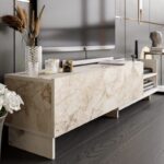 Έπιπλο τηλεόρασης Parion λευκό 165x35x41cm ed7821 - Image 4