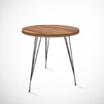 Βοηθητικό τραπέζι Sandalf καρυδί χρώμα μελαμίνη 40x44cm ed7822 - Image 3