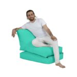 Πουφ Siesta Sofa Bed αδιάβροχο ύφασμα Turquoise 40x55cm ed7833 - Image 5
