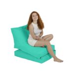 Πουφ Siesta Sofa Bed αδιάβροχο ύφασμα Turquoise 40x55cm ed7833 - Image 3