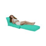 Πουφ Siesta Sofa Bed αδιάβροχο ύφασμα Turquoise 40x55cm ed7833 - Image 2